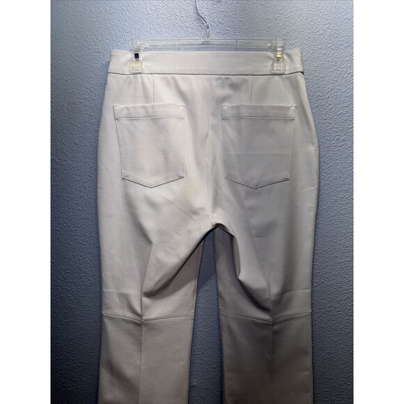 New Spanx Women Pants Size Medium Classic White Kick Flare Pull On High Waisted - Picture 8 of 16